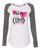 Cuter Than Cupid Valentine's Day Women's Raglan Long Sleeve Shirt Coral/Granite
