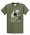 Wolf Tee Shirt Wolves in The Wild Howling Military