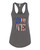 Love America United States Outline Women's Athletic Racerback Tank Top
