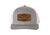 Heritage Pride Heather Grey and White Laser Engraved Leather Patch State Pride Hat