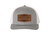 Heritage Pride Heather Grey and White Laser Engraved Leather Patch State Pride Hat