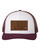 College Football Team Color Leather Patch Trucker