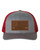 College Football Team Color Leather Patch Trucker