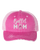 Women's Sports Mom Embroidered Ladies Fit Distressed Trucker Hat Women's Sports Mom Embroidered Ladies Fit Distressed Trucker Hat