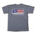 State Homegrown SHG Logo Flag Pocket Tee Gray