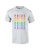 Gay Pride Retro Repeat Rainbow Support LGBTQ Unisex Short Sleeve T-shirt Graphic Tee