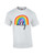Gay Pride Flag Rainbow Ally Support LGBTQ Unisex Short Sleeve T-shirt Graphic Tee