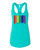 Womens Gay Pride Rainbow Barcode Support LGBTQ Racerback Tank Top