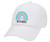 Christian He is Risen Boho Rainbow Embroidered Twill Baseball Cap Hat with Adjustable Metal Buckle Back