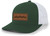 Tamarack Trees Forest Pine Woods Men's Laser Engraved Leather Patch Mesh Back Trucker Hat