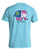 Live Oak State State Elephant Series: ?Georgia? Short Sleeve Tee Shirt Lagoon Blue