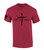 Redeemed Cross Nails Mens Christian American Flag Sleeve T-shirt Graphic Tee