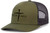 Christian Redeemed Cross Nails Mens Embroidered Mesh Back Trucker Hat