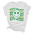 Womens Happy Go Lucky Shamrock Smile Face St. Patricks Day Unisex Fit Short Sleeve T-shirt