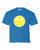 Youth Kids Happy Face Smile with Daisy Eyes Short Sleeve T-shirt Graphic Tee