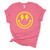 Womens Happy Face Yellow Lightning Eyes Unisex Fit Short Sleeve T-shirt