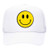 Happy Face Yellow Smile Face Unisex Embroidered Foam Front Mesh Back Trucker Hat