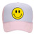 Happy Face Yellow Smile Face Unisex Embroidered Foam Front Mesh Back Trucker Hat