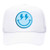 Happy Face Lightning Eyes Smile Face Unisex Embroidered Foam Front Mesh Back Trucker Hat