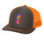 Men's Rainbow Upside Down Pineapple Embroidered Mesh Back Trucker Hat Baseball Cap