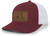 Heritage Pride Redfish Fin Laser Engraved Leather Mens Trucker Hat Baseball Cap