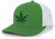 Weed Pot Leaf Marijuana Cannabis Men's Mesh Back Trucker Hat Baseball Cap