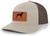 Heritage Pride Canine Collection Brittany Hunting Dog Mens Engraved Leather Patch Mesh Back Trucker Hat