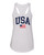 Women's USA American Flag Patriotic Fourth of July Independence Day Racerback Tank Top Women's USA American Flag Patriotic Fourth of July Independence Day Racerback Tank Top