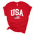 Women's USA American Flag Patriotic Fourth of July Independence Day Short Sleeve T-shirt Graphic Tee Women's USA American Flag Patriotic Fourth of July Independence Day Short Sleeve T-shirt Graphic Tee