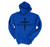 Mens Christian Hoodie Redeemed Nail Cross Hooded Sweatshirt Hoodie