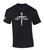 Mens Christian Shirt Nail Cross Set Free Short Sleeve T-shirt Graphic Tee