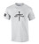 Mens Christian Shirt Nail Cross Set Free Short Sleeve T-shirt Graphic Tee