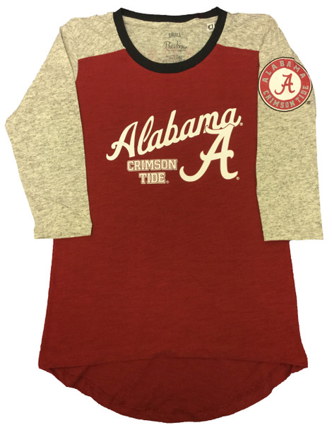 Pressbox University Of Alabama Gato Raglan 3 4 Sleeve Shirt