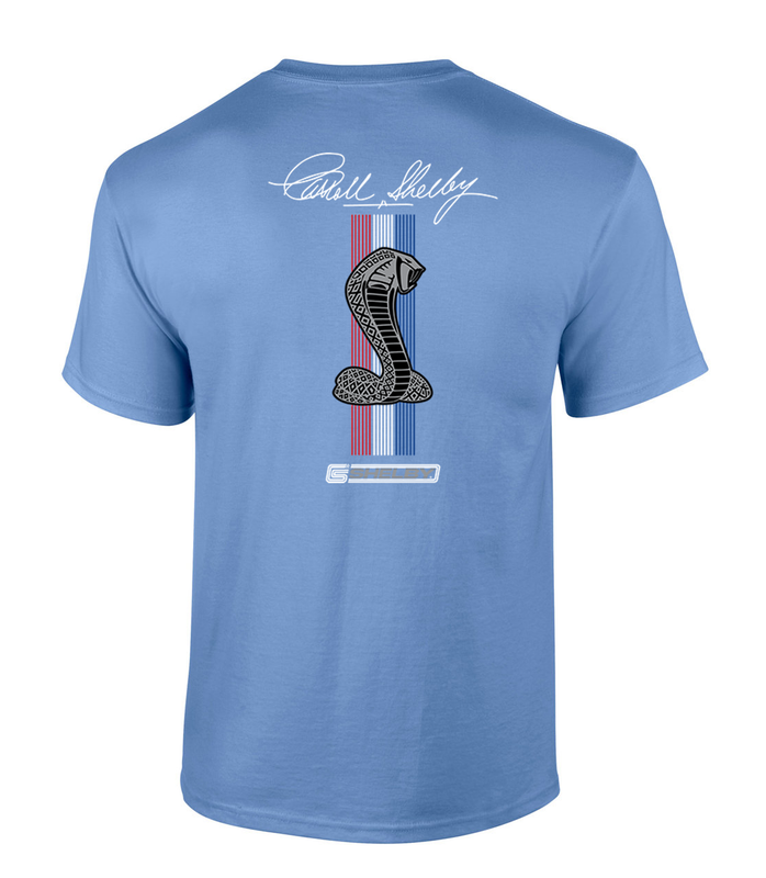Débardeur Carroll Shelby Racing Stripe Snake - 100% Officiel, Coupe Classique, Manches Doubles - 6