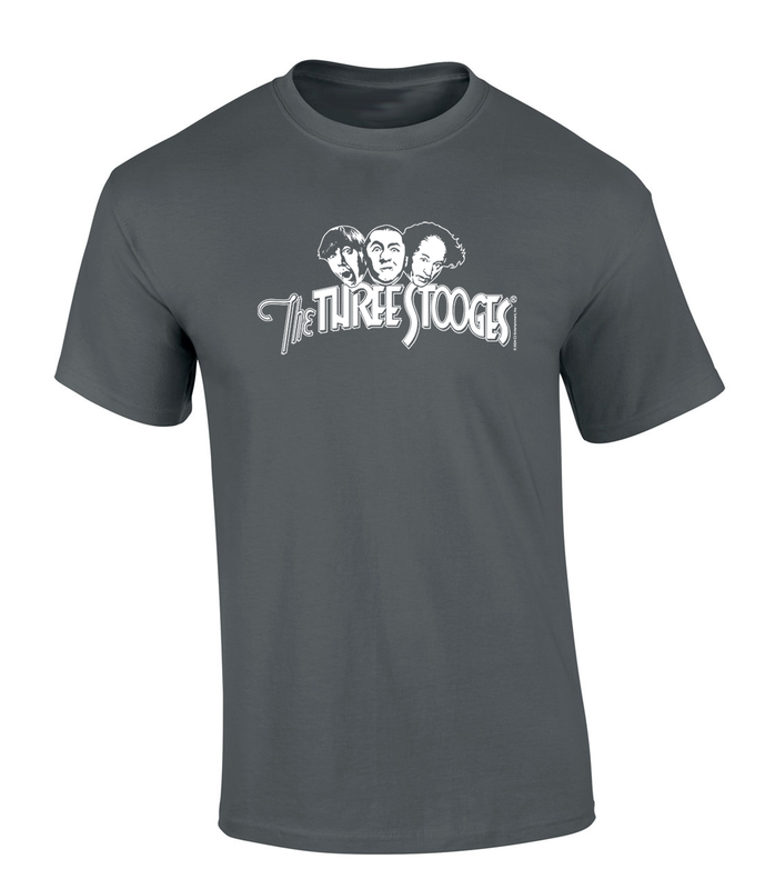 The Three Stooges Classic Logo Vintage Comedy Trio: Larry, Moe