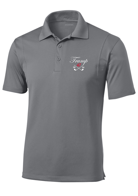 Trenz Shirt Company Mens Trump 2024 Golf Clubs Embroidered Golf