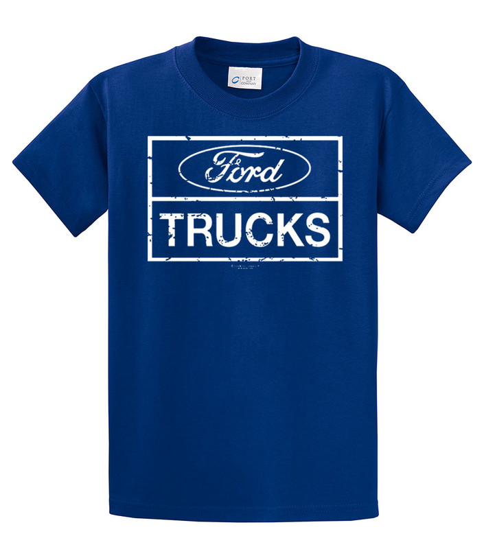Ford Trucks Classic Square Logo Men's Short Sleeve T-shirt Pickup