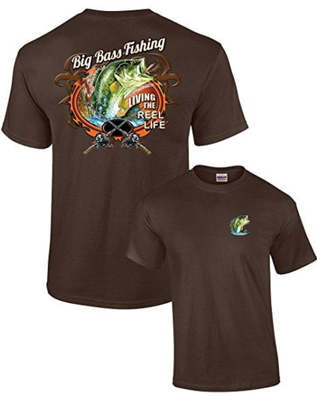 Big Bass Fishing T-shirt Fisherman Outdoors Fish Boating Sporting Sport - Trenz  Shirt Company