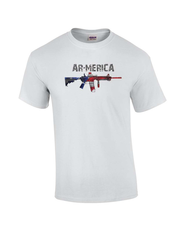 Men Come And Take It Joe Gun Rights AR15 American Flag Back T-Shirt