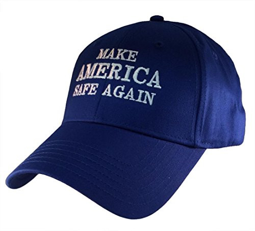 Make America Safe Again Embroidered Hat Black - Trenz Shirt Company