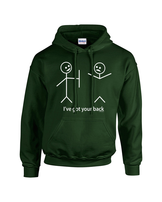 Funny Stick Figures I Got Your Back Humorous Phrases Pun Sarcastic