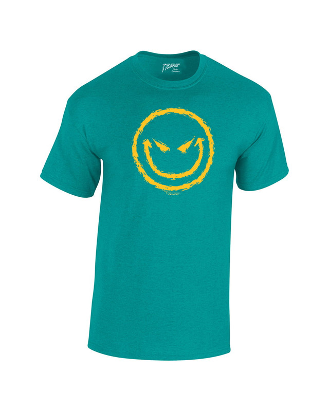 Evil Smiling Face With Yellow Devilish Smile Cool Retro Sarcastic