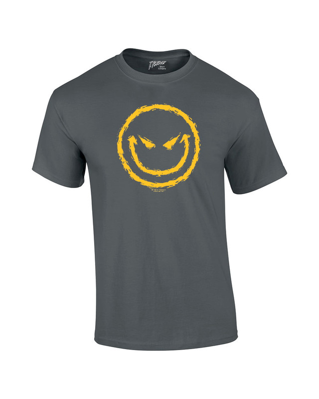 Evil Smiling Face With Yellow Devilish Smile Cool Retro Sarcastic