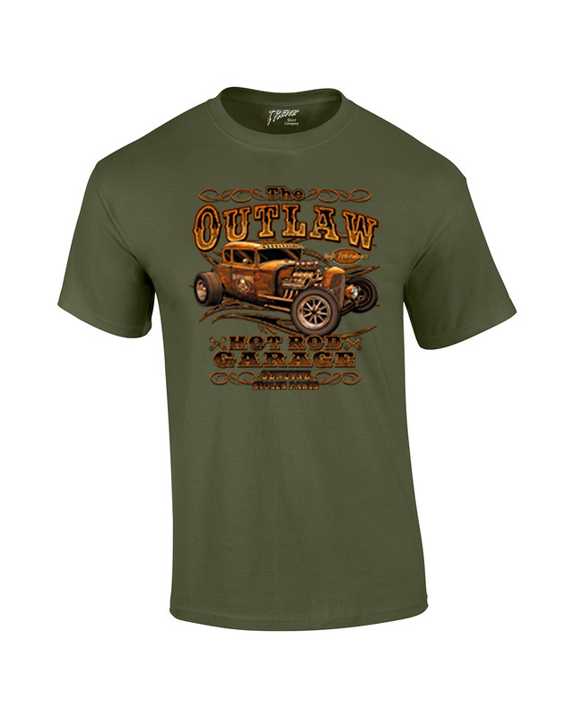 Hot Rod Classic Cars T-shirt The Outlaw Garage Genuine Stolen