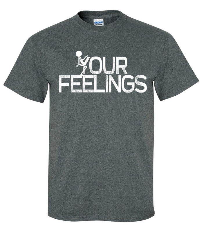 Trenz Shirt Company Your Feelings Stick Figure Unisex Short Sleeve