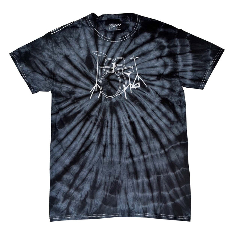 Drum Set T-shirt Drummer Band Musician Drumming Percussion Retro