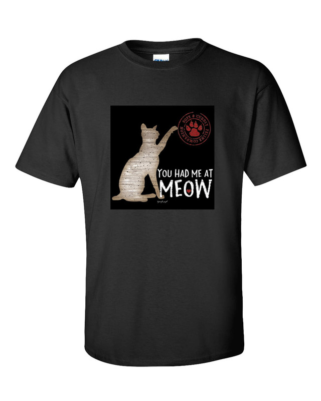 Trenz Shirt Company You Had Me At Meow Unisex Short Sleeve T-shirt