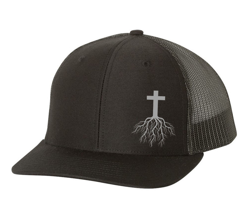 Christian WRSHP Worship Jesus Mens Embroidered Mesh Back Trucker