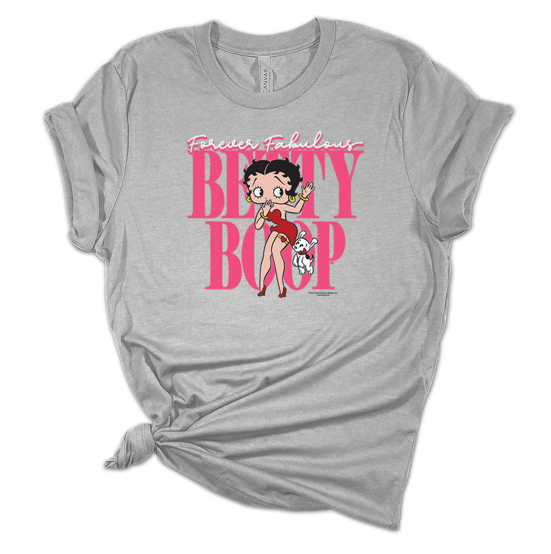 Betty Boop Pink Cotton T-Shirt, Women's Small