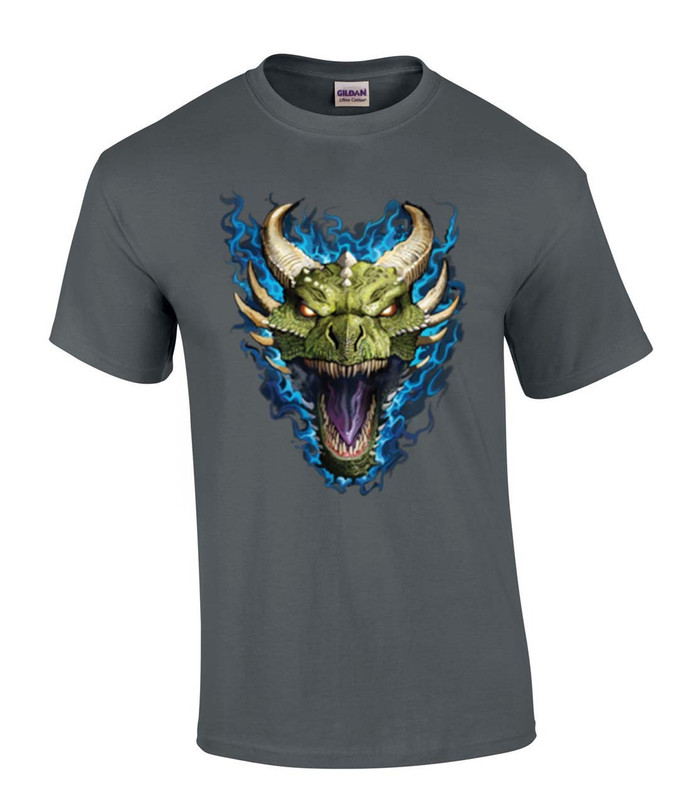 Blue Fire Breathing Dragon Head House of Dragon Head Moonlight